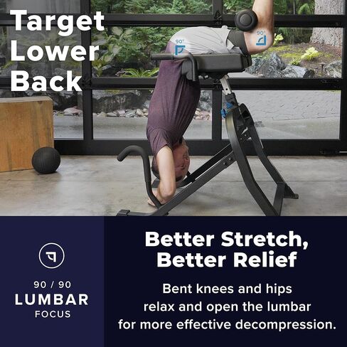 Teeter DEX II Inversion & Core Training; Decompression Roman Chair Hyperextension Bench for AB, Back, & Core Strength; Commercial-Grade 350lb-Rated Home Exercise Equipment in Kuwait