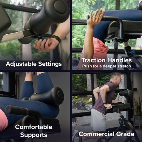 Teeter DEX II Inversion & Core Training; Decompression Roman Chair Hyperextension Bench for AB, Back, & Core Strength; Commercial-Grade 350lb-Rated Home Exercise Equipment in Kuwait