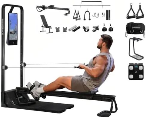 Speediance Gym Monster 2 Family Plus & Smart PowerGrip Handles & Weight Lifting Belt & Gym Accessories Organizer & Smart Body Scale Bundle in Kuwait