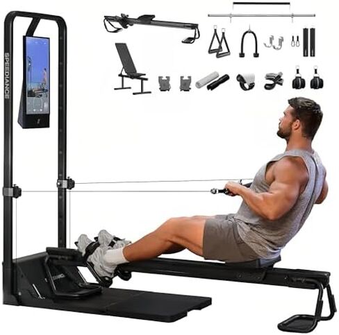 Speediance Gym Monster 2 Family Plus & Smart PowerGrip Handles & Weight Lifting Belt & Gym Accessories Organizer & Smart Body Scale Bundle in Kuwait