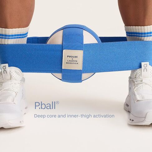 حزمة PVOLVE x Lauryn Bosstick Sculpt مع P.Ball، P.Band، الطائرات الشراعية، رباط الكاحل الثقيل، أوزان الكاحل 1.5 رطل، عضوية رقمية لمدة شهر واحد لتدريب القوة والوزن in Kuwait