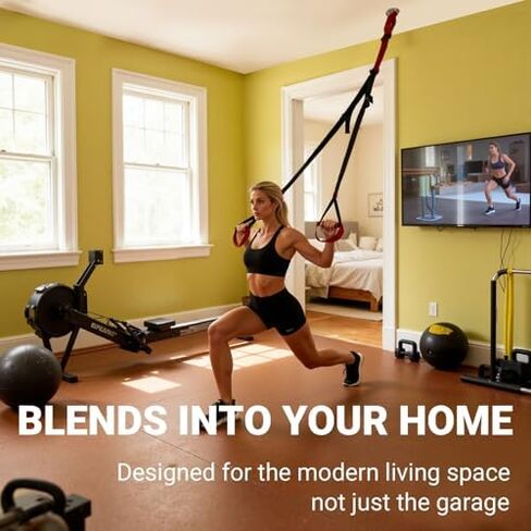 Complete Workout Anchor & Straps Set: Heavy-Duty Wall/Ceiling Anchor + Portable Suspension Straps in Kuwait