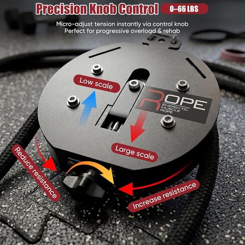 Endless Rope Trainer, Portable Endless Rope Machine for Home Gym Travel, 13FT Continuous Loop,0–66LBS Knob-Adjustable Resistance, Full Body Workout for Back, Arms, Chest, Shoulders, Core in Kuwait
