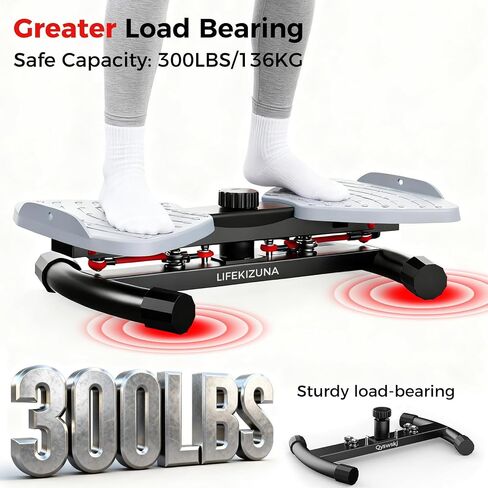 Waist Twister Machine Exercise, Ab Twister Board with 350 lbs Capacity, 20dB Ultra-Quiet Noiseless Home Gym Exercise Equipment for Women and Men in Kuwait