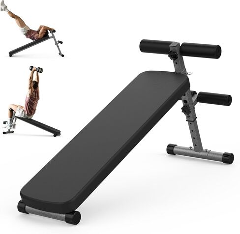 Finer Form Gym-Quality Adjustable Sit Up Ab Bench & Decline Weight Bench for Home Gym Strength Training. in Kuwait