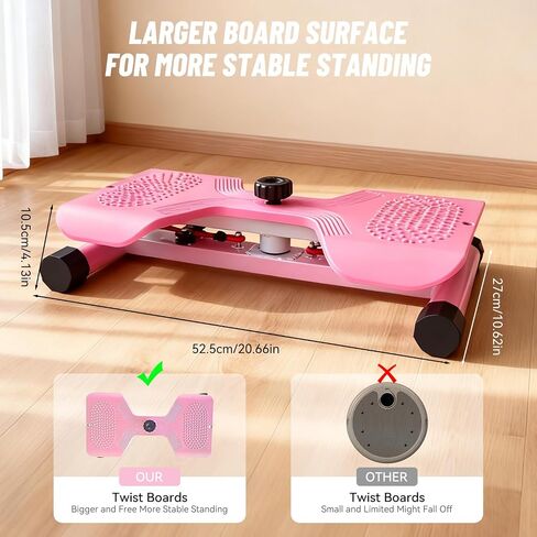 Waist Twister Machine, Noiseless Core & Belly Fat Workout Twist Board, Non-Slip Ab Exercise Disc for Men & Women, 300 Lbs Weight Capacity Home Fitness Equipment in Kuwait