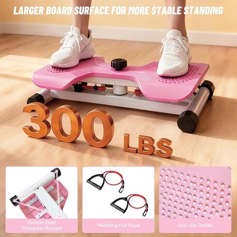 Waist Twister Machine, Noiseless Core & Belly Fat Workout Twist Board, Non-Slip Ab Exercise Disc for Men & Women, 300 Lbs Weight Capacity Home Fitness Equipment in Kuwait