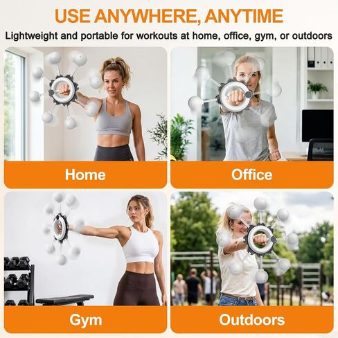 Infinity Hoop for Arms 360° Hand-Crank Arm Hoops for Exercise,Forearm, Chest, Shoulder and Arm Muscle Training Fitness Equipment, Flabby Arm Exerciser for Home & Gym Workouts for Men and Women in Kuwait