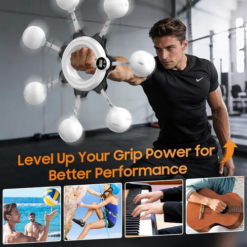 Forearm Trainer, Wrist Hand Exerciser Shoulder Reliever Ball Swing Arm Chest Upper Body Strength Workout Equipment for Men and Women Home Gym Workouts with 70-80LB Hand Grip Strengthener in Kuwait
