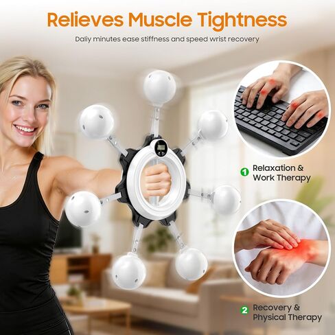 Forearm Trainer, Wrist Hand Exerciser Shoulder Reliever Ball Swing Arm Chest Upper Body Strength Workout Equipment for Men and Women Home Gym Workouts with 70-80LB Hand Grip Strengthener in Kuwait