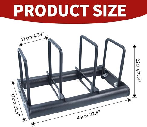 Weight Rack with Dividers 660 LBS Capacity Olympic Weight Plate Rack for Home Gym Freestanding Dumbbell Organizer with 3-Section Spacing for Thin & Thick Plates in Kuwait