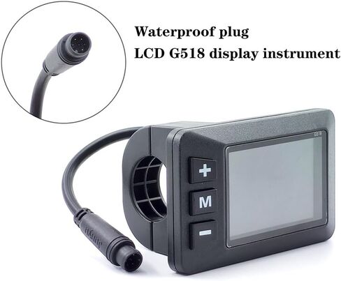 G518 Electric Bicycle LCD Display Screen, Universal Waterproof E-Bike Scooter Speedometer Dashboard Controller Panel Replacement in Kuwait
