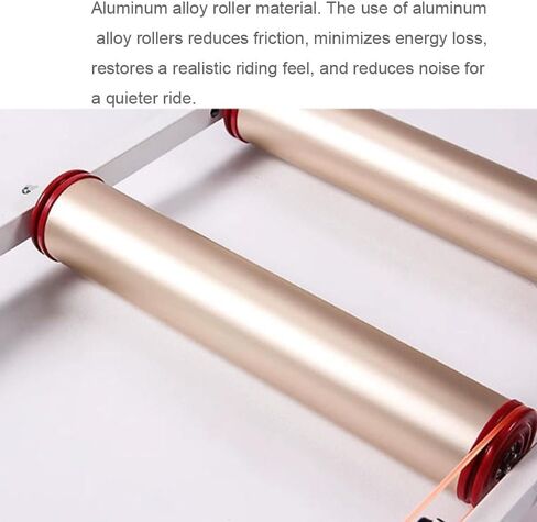 Home Bicycle Rollers Trainer, Lightweight Aluminum Alloy Cycling Rollers, Adjustable Indoor Bike Exercise Stand for All Bikes in Kuwait