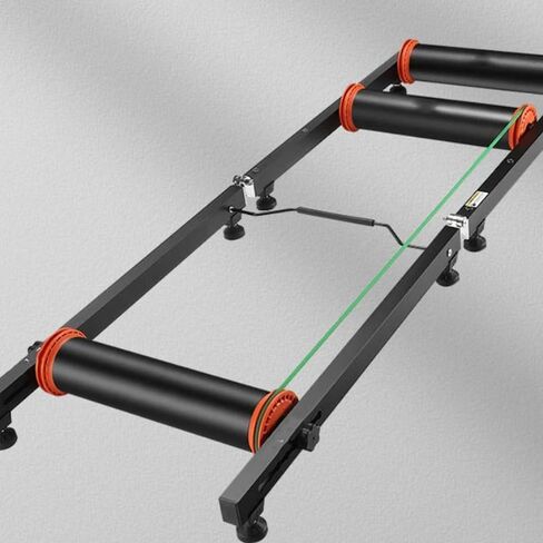 Compact Bike Trainer Rollers for Home Use, Foldable Portable Bicycle Indoor Exercise Stand with Storage Bag, Adjustable Rollers for Road & Mountain Bike Cycling Training in Kuwait