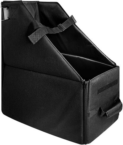 Foldable Bike Storage Box Car Trunk Organizer for Protection with Straps and Fasteners Secure Transport Space Saving Design (Single-Strap without Dust Cover) in Kuwait