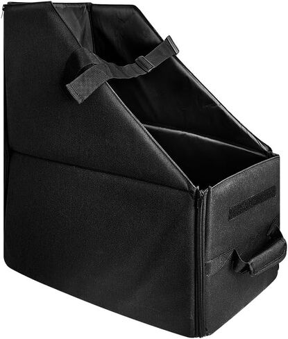 Foldable Bike Storage Box Car Trunk Organizer for Protection with Straps and Fasteners Secure Transport Space Saving Design (Single-Strap without Dust Cover) in Kuwait