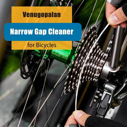 Gear Floss Microfiber Cleaning Rope, Narrow Gap Cleaner for Bicycle Motorcycle Chain, Bike Hubs, Brakes, Cassette, 3D Printer Lead Screw & Hard-to-Reach Parts, Washable Dirt Removal Tool (50) in Kuwait