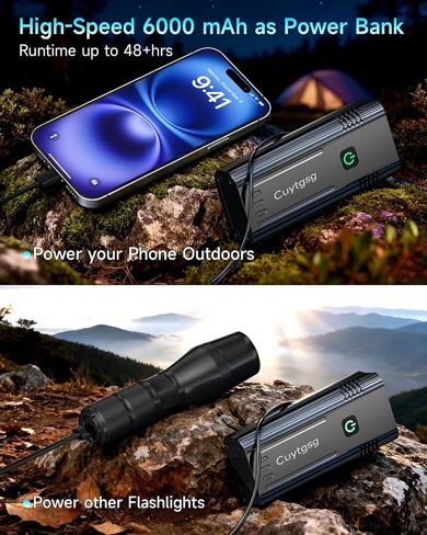 2026 Upgrade 6800Lumen Bike Light for Night Riding,Super Bright 6 LED Headlight,Aluminum 10 Mode Rechargeable Bicycle Light Front and Rear,360°Rotatable Brackt,Waterproof,Runtime 72 hr,Road Shockproof in Kuwait
