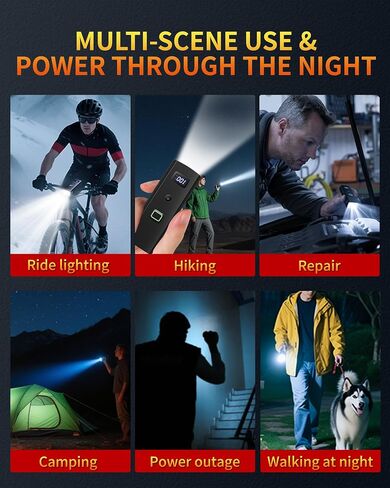 DARKBEAM Bike Light, High Lumens Super Bright Bicycle Front Headlight USB Rechargeable, Waterproof Cycling Lights 4-Mode for Night Riding, Road, Mountain, Safety, with LED Display & Light Sensor in Kuwait