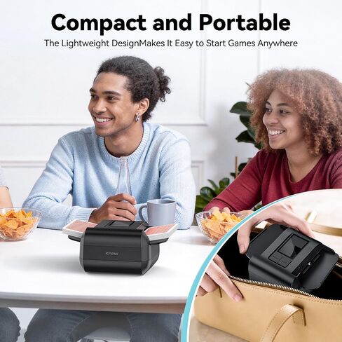 KPAW Automatic Card Shuffler - One-Press AUTO & Manual Mode, Electric Shuffling Machine for 1-2 Decks, Low Noise, Rechargeable & Portable Shuffler Machine for Poker in Kuwait