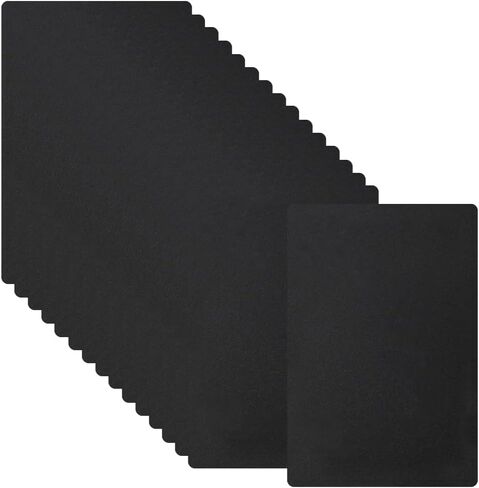 CRASPIRE 28Pcs Poker Size Cut Cards, Black, 2.1x3.36 | Plastic, Casino Bridge Cutting Card, Smooth Matte, For Playing Game Tournaments Poker Texas Hold'em Blackjack in Kuwait