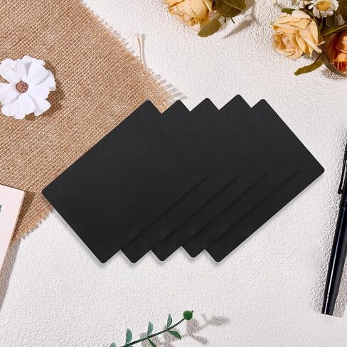 CRASPIRE 28Pcs Poker Size Cut Cards, Black, 2.1x3.36 | Plastic, Casino Bridge Cutting Card, Smooth Matte, For Playing Game Tournaments Poker Texas Hold'em Blackjack in Kuwait
