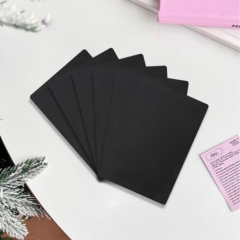 CRASPIRE 28Pcs Poker Size Cut Cards, Black, 2.1x3.36 | Plastic, Casino Bridge Cutting Card, Smooth Matte, For Playing Game Tournaments Poker Texas Hold'em Blackjack in Kuwait