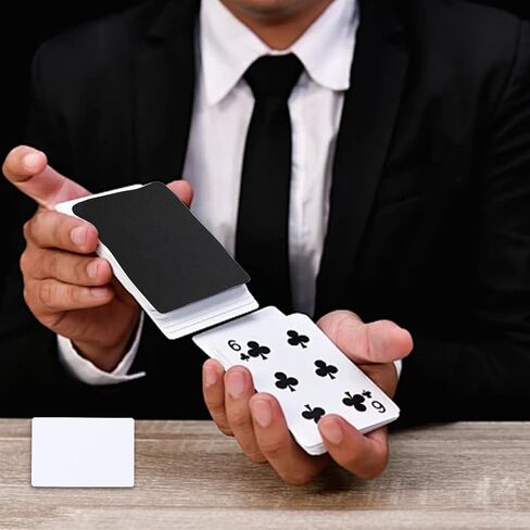 CRASPIRE 28Pcs Poker Size Cut Cards, Black, 2.1x3.36 | Plastic, Casino Bridge Cutting Card, Smooth Matte, For Playing Game Tournaments Poker Texas Hold'em Blackjack in Kuwait