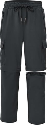 Boys Convertible Hiking Pants Kids Zip Off Scout Pants Youth Teen Boy Quick Dry Outdoor Fishing Waterproof Lightweight in Saudi Arabia