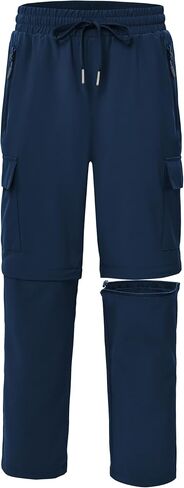Boys Convertible Hiking Pants Kids Zip Off Scout Pants Youth Teen Boy Quick Dry Outdoor Fishing Waterproof Lightweight in Saudi Arabia