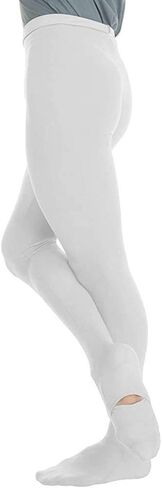 Body Wrappers Boys Cut and Sewn Convertible Foot Dance Tight (B90) White, 1112 in Kuwait
