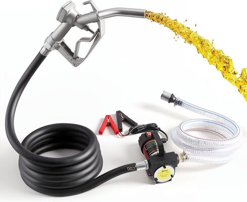 Diesel Transfer Pump, 12V DC Electric Oil Transfer Pump Kit, 11.9 GPM Fuel Transfer Pump for Transferring Diesel, Kerosene, Machine, Transformer Oil in Saudi Arabia