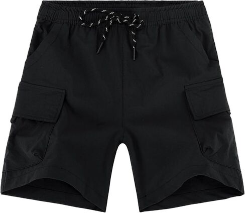 NATUST Boys Hiking Shorts Quick Dry Lightweight Cargo Shorts with Elastic Waist Multi Pockets Youth Outdoor Shorts in Saudi Arabia