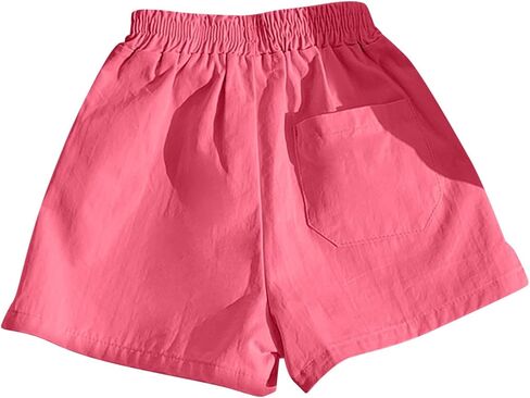 Boys Elastic Waist Shorts Kids Summer Shorts Side SLI High Waisted Bermuda Pull On Athletic Short Girls Casual Short in Kuwait