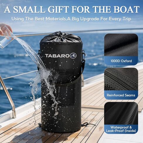 Boat Accessories, Boat Trash Can Fits 10-13 Gallon Bags, Reusable Marine Trash Bag, Odor & Leak Resistant, Easy Mount for Fishing, RV, Kayak & Pontoon Boats, Cool Boating Gifts for Men & Father’s Day in Kuwait