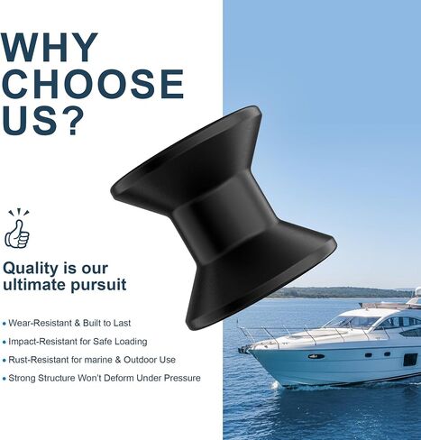 niffgaff Protective Boat Trailer Bow Stop Roller 3''×1/2'', Wear-Resistant and Easy to Install in Kuwait