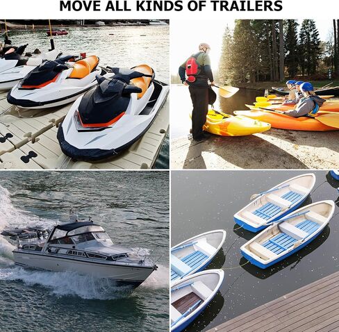 Doniks Watercraft PWC Dolly,Jet ski Dolly tolerable 1300 LBS Capacity Boat Storage Trailer Adjustable Width with Four Casters & Two Brakes,Heavy Duty Boat standsfor Dinghy, Sailboat in Kuwait