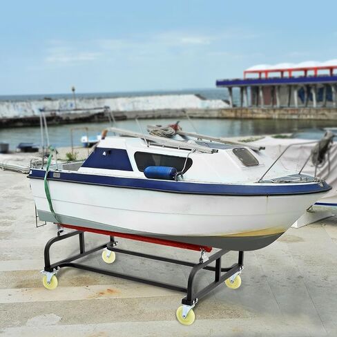 Doniks Watercraft PWC Dolly,Jet ski Dolly tolerable 1300 LBS Capacity Boat Storage Trailer Adjustable Width with Four Casters & Two Brakes,Heavy Duty Boat standsfor Dinghy, Sailboat in Kuwait