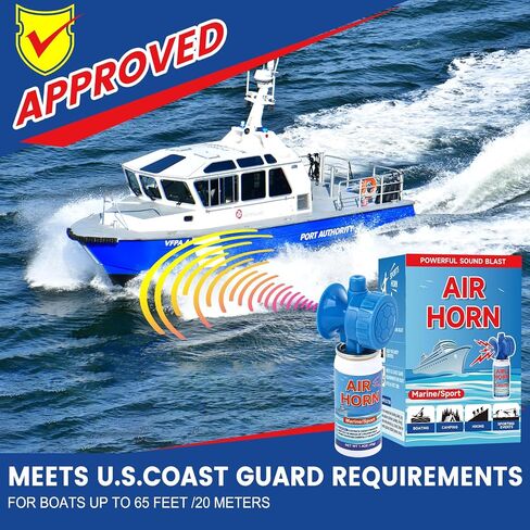 Air Horn 1.4oz 4pcs - 120dB Loud Mini Small Safety Bear Horn, Coast Guard Approved Marine Boat Horn, Sports Events Celebrate Victory& Outdoor Camp Emergency Alarm in Kuwait
