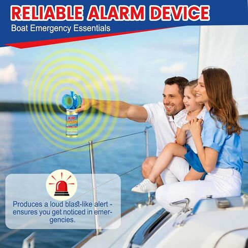 Air Horn 1.4oz 4pcs - 120dB Loud Mini Small Safety Bear Horn, Coast Guard Approved Marine Boat Horn, Sports Events Celebrate Victory& Outdoor Camp Emergency Alarm in Kuwait
