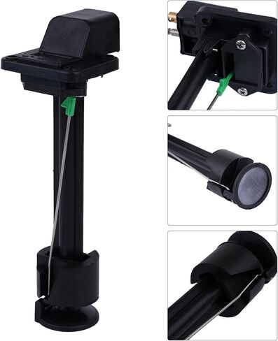Boat Fuel Tank Connector with Fuel Meter Gauge for Outboard Motors, Black, 906 Inch in Kuwait