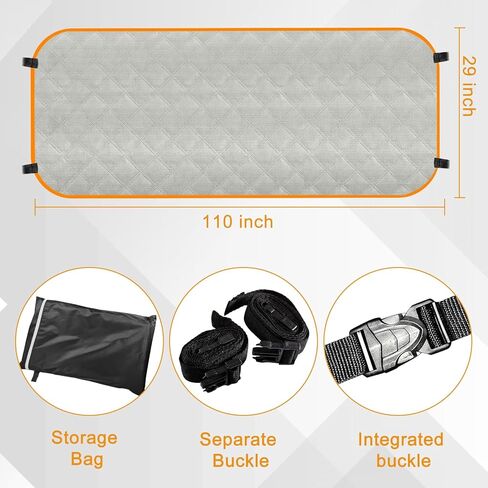 Trailerable Boat Sun Shade Compatible with Most Deep V Walk Through Windshield, Multi-Layer Thickened Cotton Fabric Windshield Cover,Custom Fit Folding Sun Shade Protection Blocker in Kuwait