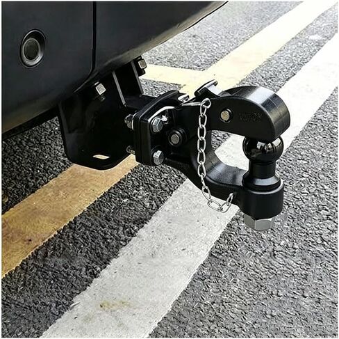 Pintle Hitch with Ball for GMC Yukon XL AT4 2021-2023 2024-2025 Combination Pintle Hook Heavy Duty Adjustable Hook with 2 Inch Shank with Lock,Stainless Steel Trailer Hook in Kuwait