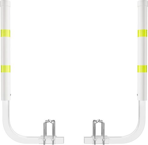 Boat Trailer Guide-ons, 40"/48" Adjustable Galvanized Steel Boat Guide Poles with PVC Pipes & Reflective Tape for Bass Boats, Center Console Boats, Ski Boats & Jon Boats, 2PCS in Kuwait
