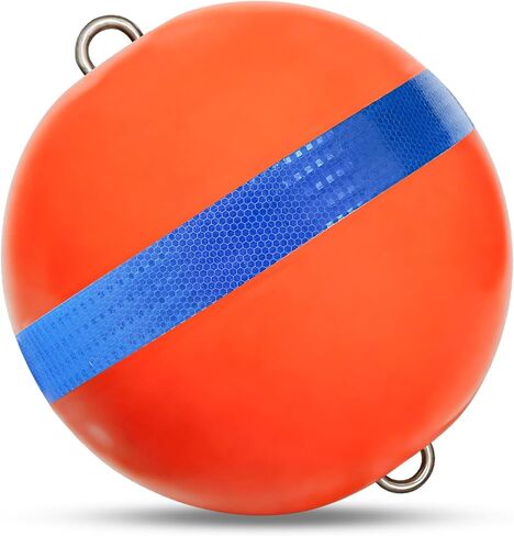 Mooring Buoy Boat Mooring Ball Float with Reflective Blue Stripe to Protect Boat,12/15/18 Inch Illuminated Buoy in Kuwait