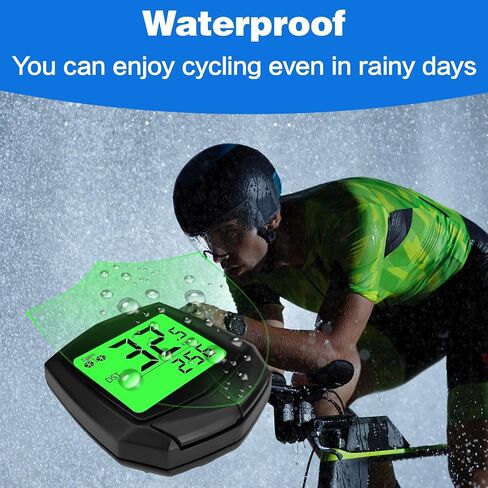 2026 New Bike Computer and Bike Odometer Wireless MPH KM/H Bicycle Speedometer with Automatic Wake-Up Cycling Speed Tracker Display & Single Mileage & Multi-Functions & Calories Statistics Accessories in Kuwait
