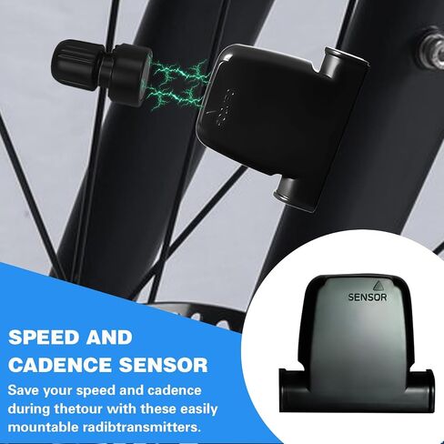 2026 New Bike Computer and Bike Odometer Wireless MPH KM/H Bicycle Speedometer with Automatic Wake-Up Cycling Speed Tracker Display & Single Mileage & Multi-Functions & Calories Statistics Accessories in Kuwait