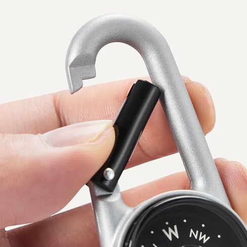 Amazon Basics Carabiner Keychain Compass for Hiking, Camping Backpacking in Kuwait