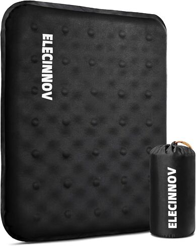 Inflatable Seat Cushion, Self Inflating Memory Foam Portable Stadium Seat Cushions for Bleachers Lightweight Camping Comfort Airplane Cushion for Long Flights Outdoor Events in Kuwait