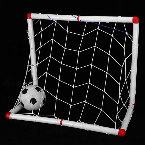 Kids Soccer Goal Net Football Goal Post Indoor Outdoor Sports Soccer Goals for Children Ages 4-6 with Ball and Accessories Lightweight Safe Plastic in Kuwait